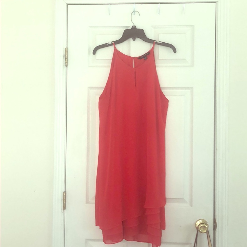 red knee long dress pic 1: front pic 2: back